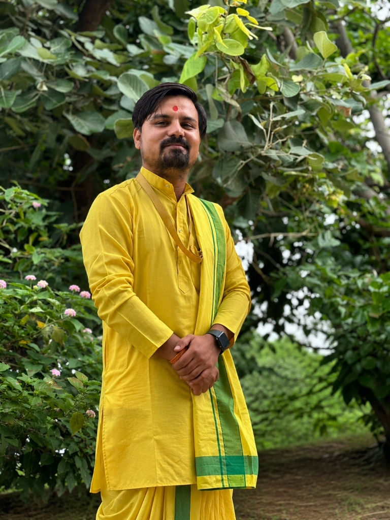 Pandit Lakhan Sharma Standing Portrait